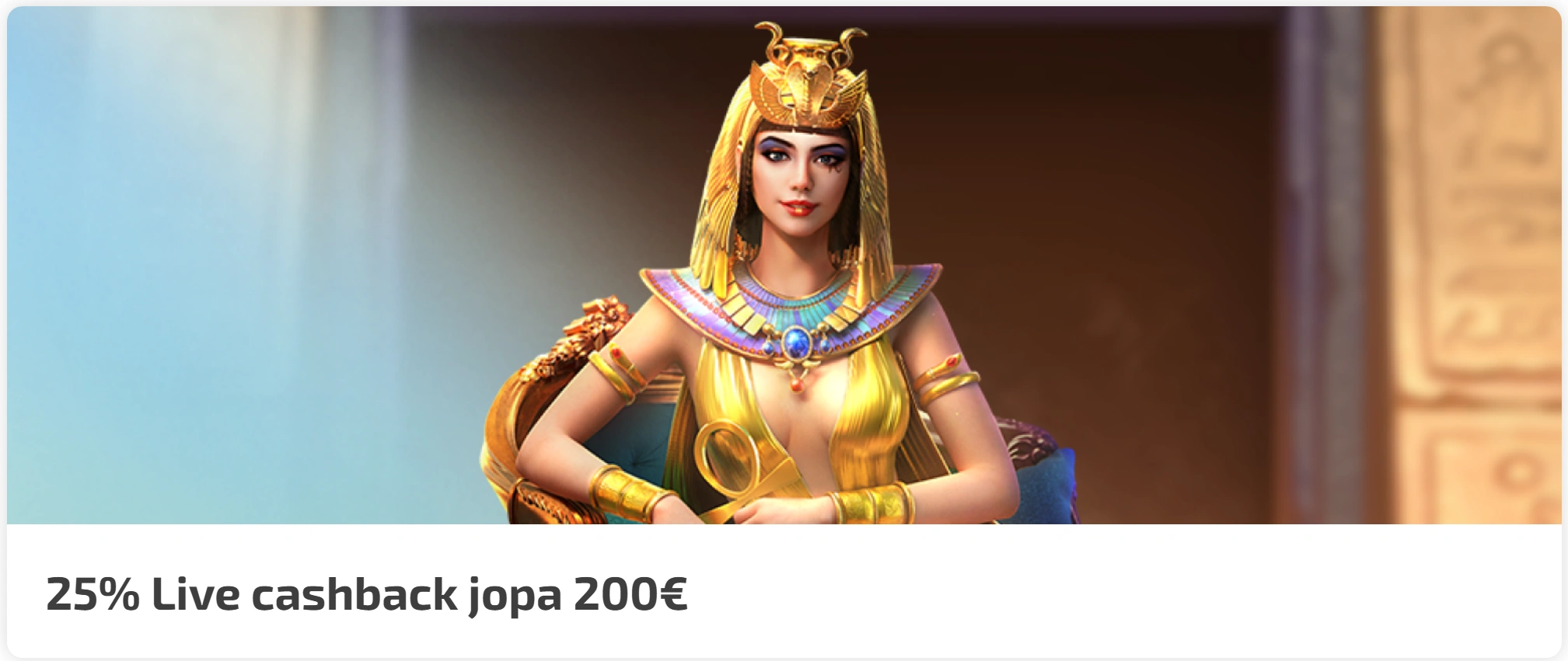 BoaBoa Live-kasinon cashback