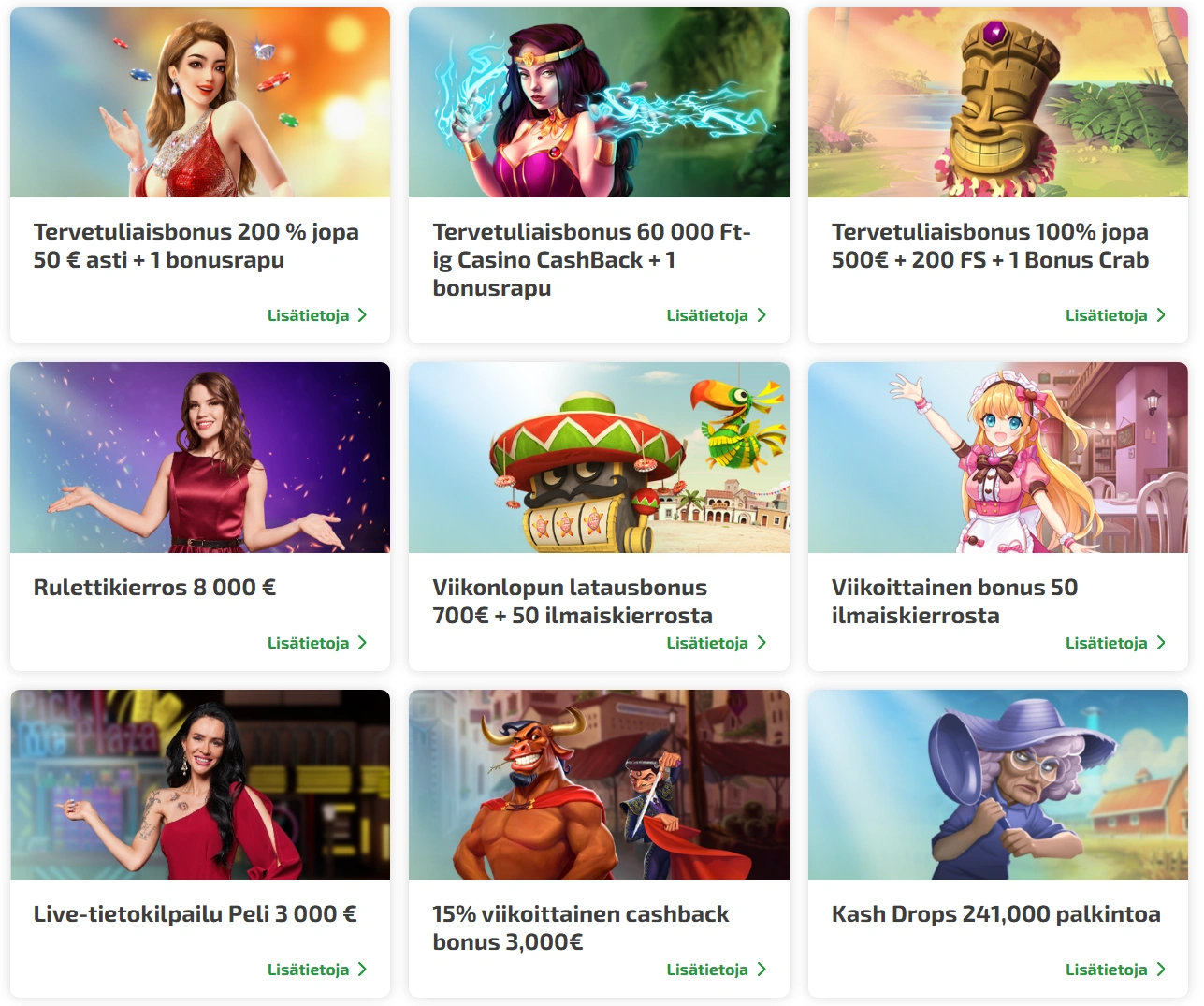 BoaBoa Bonukset ja kampanjat